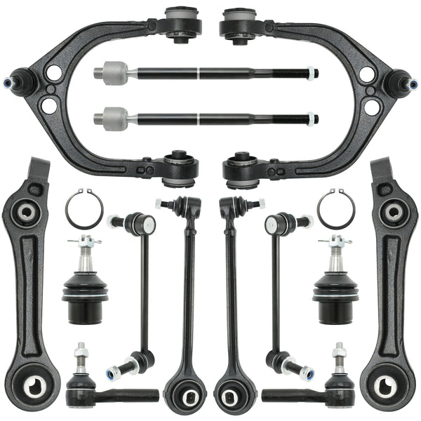14 pcs RWD Front Suspension Kit Control Arms Fit for Chrysler 300 2005-2010,Dodge Challenger 2008-2010, Charger 2006-2010, Magnum 2005-2008 K620177 K620178 K620258 K620257 K80823