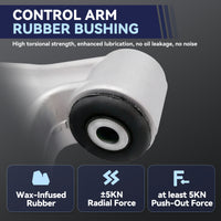 Front Suspension Kit Lower Control Arm Compatible with 2004-2012 Chevrolet Malibu, 2005-2010 Pontiac G6, 2007-2009 Saturn Aura