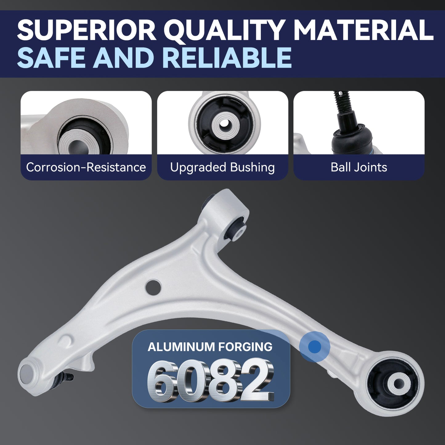 Front Suspension Kit Lower Control Arm Compatible with 2005-2010 Honda Odyssey