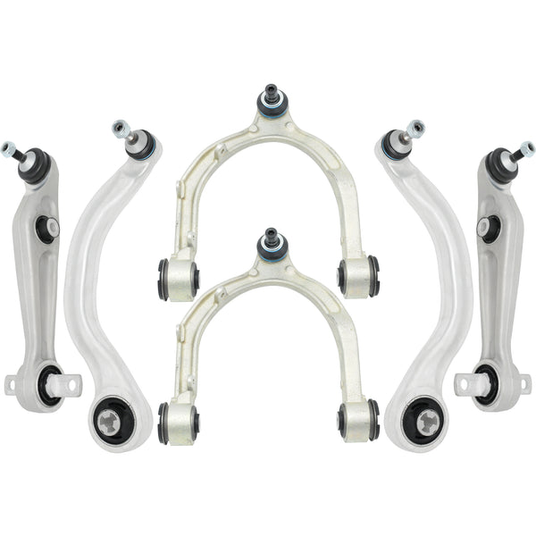 6Pcs Front Upper Lower Control Arm w/Ball Joint Kits Compatible With 2017-2021 Tesla Model 3