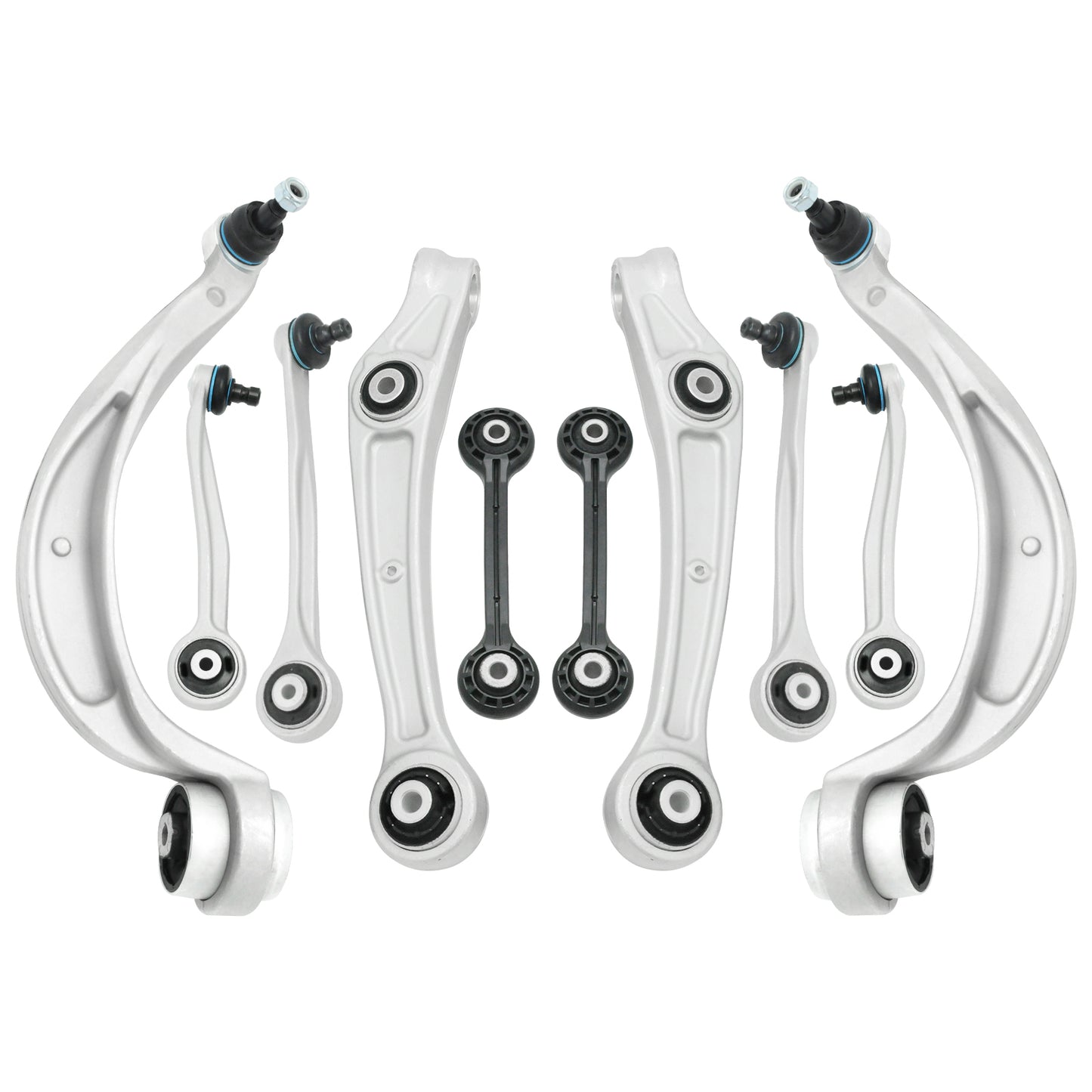 Front Lower Upper Control Arm Compatible with 2011 Audi A4/Quattro A5/Quattro Q5 S4