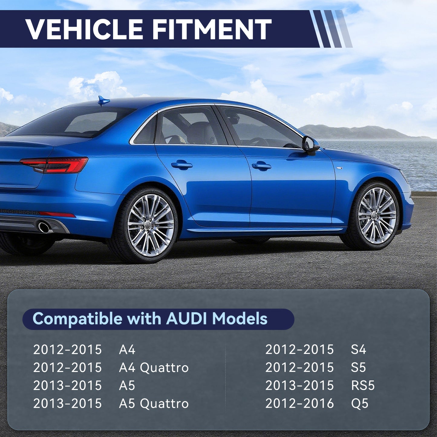 Front Suspension Kit Lower Control Arm Compatible with 2013-2016 Audi A4 Quattro, 2014-2016 A5 Quattro, Q5 RS5,S4/S5,2013 A4