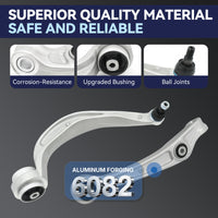Front Suspension Kit Lower Control Arm Compatible with 2013-2016 Audi A4 Quattro, 2014-2016 A5 Quattro, Q5 RS5,S4/S5,2013 A4