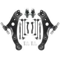 12pcs Front Lower Control Arms w/Ball Joints Compatible With 2007-2011 Toyota Camry,Replace K620334, K620333, K500044, K500043,Sway Bar Link